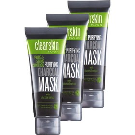 Resim Avon Clearskin Pore Shine Kömür Maske 3 x 75 ML 