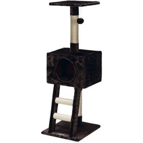 Resim Beeztees Oyun Kulesi Kedi Tırmalama Direği 40x35x110 Cm Kahverengi 