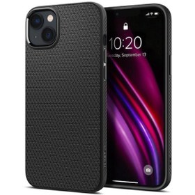 Resim Spigen Apple iPhone 14 \u002F iPhone 13 Kılıf Liquid Air Matte Black - ACS05037 