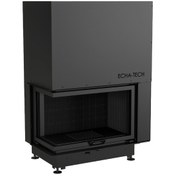 Resim Echa Tech Asansörlü Çelik Köşe Şömine Haznesi Sol Açık 90 D 