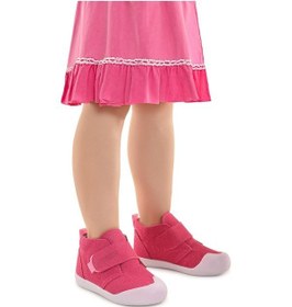 Resim Kiko Kids Winnie Cırtlı Kız Bebek Günlük Bot Ayakkabı Fuşya 
