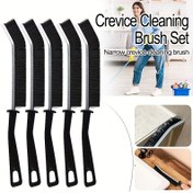 Resim 5'li paket çok amaçlı çatlak fırçaları, dar çatlak temizleme fırçaları, banyo aralıkları için fırçalar, sert kıllı aralık temizleme fırçaları, ev restoranları, mutfak zemin karoları, pencere olukları temizliği için uygun, temizlik malzemeleri 