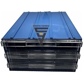 Resim Sembol 515 Plastik Üç Çekmeceli Kutu 340x260x150mm 6 Adet 
