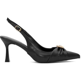 Resim Ayakkabı Fuarı Elit Pm537 K1510c Kadın Klasik Topuklu Ayakkabı Siyah Siyah 