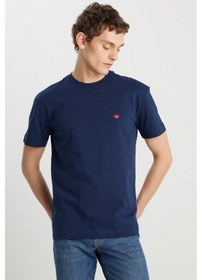 Resim Wrangler Erkek T Shirt Mw7nm203877w72 Lacivert Lacivert 