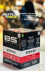 Resim Pıaggıo Mp3 250/mp3 500/mp3 Lt 300 Business/x-evo 250/x9 500 Evolution Uyumlu Bs Battery Btx14-bs Mo 