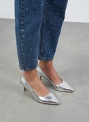 Resim Nell Lame Deri Stiletto 