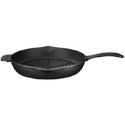 Resim Lava Döküm Demir 28 CM Yekpare Saplı Radyal Dokulu Yuvarlak Izgara LV ECO Y GT 28 RD 