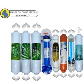 Resim Puricom Kapalı Kasa Su Arıtma Cihazlar Sertifikalı 8li B12alkali+detox+filmtec Dupon Mebran Mineral 