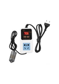 Resim Geeroyoo Akıllı Nem Kontrol Cihazı Rh0-99% 1500w Dijital Gösterge Duvar Tipi Avrupa Stili Nem Ayar Cihazı 