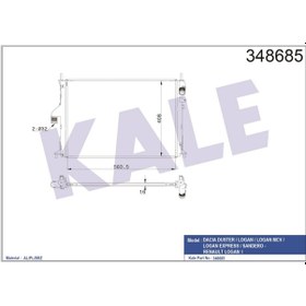 Resim Radyatör Duster Logan 05+ Logan Mcv Logan Express Sandero 2008- 504645518 