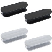 Resim Kendinden Yapışkanlı Kulplar 4 Adet, Çekmeceler, Dolaplar, Sürgülü Kapılar Ve Pencereler, Buzdolapları İçin Plastik Kapı Kulpları 