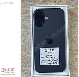 Resim Apple iPhone 16 İkinci El TR | 256 GB | Siyah 