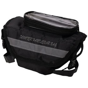 Resim Motosiklet Maxi Scooter Gidon Ara Çantası Navigasyon Dokunmatik Telefon Tutucu Motor Tur Çanta Çok Renkli 