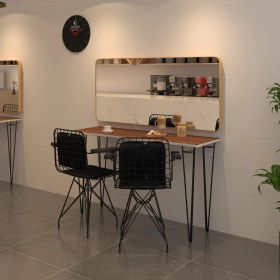 Resim Kenz Life Knsz Masa Sandalye Takımı HEM75MAZLUM Cvzsyh 100*040 Klçsm 2 Sandalye Syhsyh Kolçaklı Sırt Minderli 