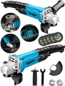 Resim Dragro Alman DRG-4200 W Devir Ayarlı Çift Metal Dişli Şanzuman Demir Metal Kesme Taşlama Makinesi 125 MM M5 