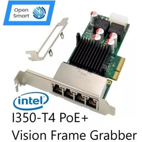 Resim Intel I350 4 Port 1GbE PoE+ Vision Frame Grabber Nic - OPS7246NT 