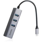 Resim Dark Usb3.1 Type-c To 3xusb3.0 1xrj45 Hub (dk-ac-u31x3gl) 