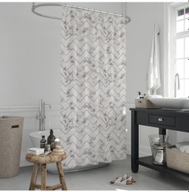 Resim Jackline Duş Perdesi 5705 Model Çift Kanat 2X110X200 Cm Çok Renkli 