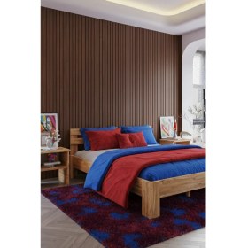 Resim Renazzo Mobilya Letto Mdf Modern Karyola - 1. Sınıf 18 mm Mdf Tasarım Masif Görünümlü Sağlam Karyola 
