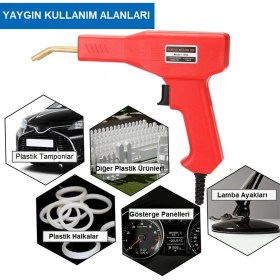 Resim Yate10 Plastik Zımba Teli Kaynak Makinası 50W/220V+500 Adet Tel 