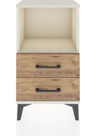 Resim Arges Komodin Tek Raflı 2 Çekmeceli 44x30x80 Aytaşı-çam Aytaşı 