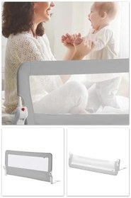 Resim Wellgro 180 * 65 cm Gri Yatak Bariyeri, Yatak Korkuluğu 