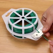 Resim 1 adet Bahçe Bitki Twist Bağlayıcı ile Kesici, 20M Yeşil Plastik Bahçe Bitki Sabitleyicileri, Yeniden Kullanılabilir Tırmanma Bitki Destek Bağlayıcıları, Bitki Eğitim ve Organizasyon için Bahçe Malzemeleri 