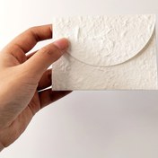 Resim 10 adet El Yapımı Dokulu Kağıt Cep, 3.9"x2.83" - Düğün Davetleri, Nişan, Noel, Şükran Günü Kartları ve El Sanatları için İdeal - Zarif Beyaz Tasarım ile Altın Folyo Dokuları, Çıkan Kapatma 
