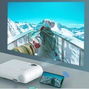 Resim MultiZone P62 Full HD Destekli Mini Telefon Projeksiyon Cihazı WiFi iOS Android Uyumlu 