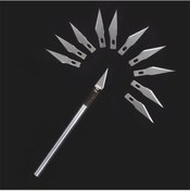 Resim Hobi Sanat Bıçağı 11 Neşter Ahşap Oyma Şekil Verme Bıçağı 