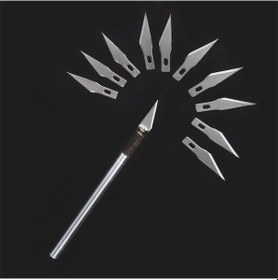 Resim Hobi Sanat Bıçağı 11 Neşter Ahşap Oyma Şekil Verme Bıçağı 