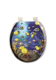 Resim Softy Classic Desenli Yumuşak Klozet Kapağı Beyaz 8691580104503 