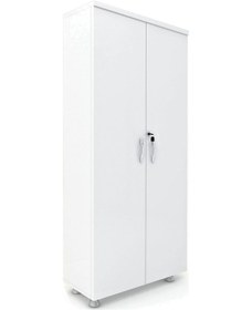 Resim Modüler Dünyası Tam Kapak Kitaplık Dosya Dolabı Beyaz - 80X38X188 Beyaz 