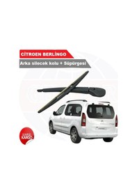 Resim Citroen Berlingo Arka Silecek Kolu + Silecek Süpürgesi 