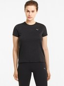 Resim Puma 52018201 Run Favorite Heather Tee O Yaka Normal Siyah Kadın T-Shirt 