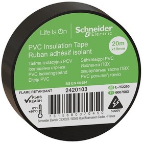 Resim Schneider Electric Thorsman 2420103 İzolasyon Bandı Siyah 19 MM x 20 M 