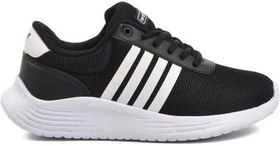 Resim Walkway Siyah Beyaz Fileli Hava Alan Unisex Spor Ayakkabı T140130 