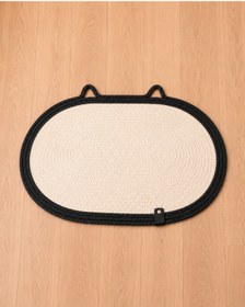 Resim Naspar %100 Organik Jut İp Dikişli Kedi Tırmalama Matı | Koltuk Tırmalama Koruyucu, Evcil Hayvan Dostu (50x30 cm) 