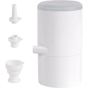 Resim Ximistore9 Beyaz Taşınabilir Elektrikli Hava Pompa - Led Işık Özelliğiyle Yatak, Yüzme Çemberi, Havlu Hızlı Şişirme/boşaltma 