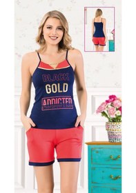 Resim Lilitime 2128 Black Gold Kadın Şort Takım Mor- Pembe Mor - Pembe 