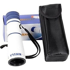 Resim 7x35 Dürbün Avuç I Çi Monoküler Tek Göz Küçük Kaliteli Av Dürbünü Açık Sarı 