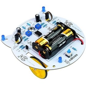 Resim Dıy Mini Kedi Görünümlü Çizgi Takip Eden Robot Kiti 