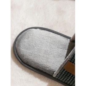 Resim Lc Waikiki Yeni Sezon Çizgili Önü Kapalı Erkek Ev Terliği 