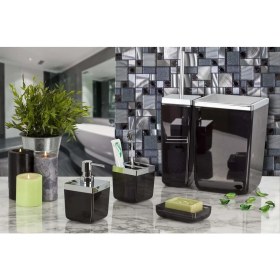 Resim Primanova Toskana 5'li Banyo Seti Şeffaf Siyah 