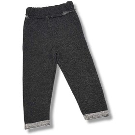 Resim BOBBY JR KİDSWEAR Kız Çocuk Eşofman Altı Beli Fırfırlı Simli Siyah 