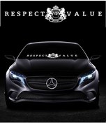 Resim Otosticker Respect Vip Value Ön Cam Alınlık Büyük 86X15Cm 