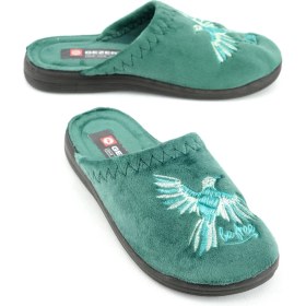 Resim Gezer Kışlık Kadın Nakışlı Ev Terlik 