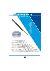 Resim En 45 Mm Teleskopik Bilyalı Çekmece Rayı 25 Cm 2 Takım Metalik 