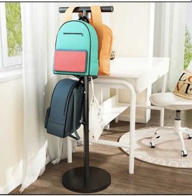 Resim Ayaklı Askılık Kitap Çanta Depolama Rafları Yatak Odası Askı Oturma Odası Organizatör Askı 30 95cm Siyah 